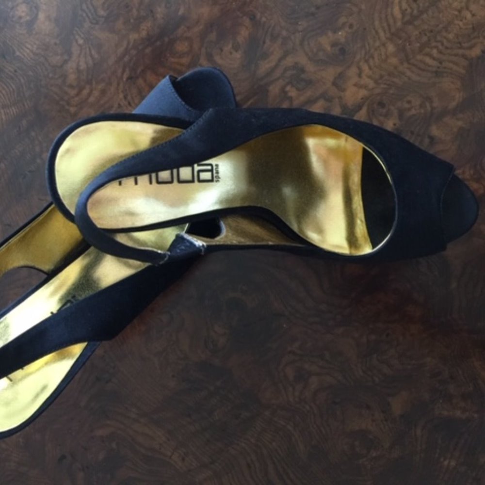 MODA Spana Black Evening Shoe